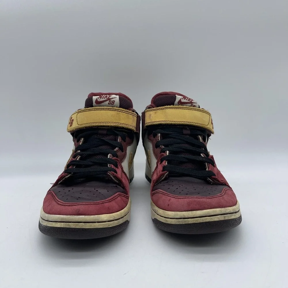 NikeSB Dunk Mid Pro Youth Size 6 Sneakers 314383-671  'Deep Burgundy Bronze'